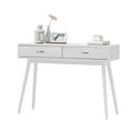 4D Concepts 4D Concepts 154000 Montage Midcentury Desk; White - 30.2 x 40.2 x 15.6 in. 154000